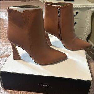 9West Never Worn Dark Natural Boot